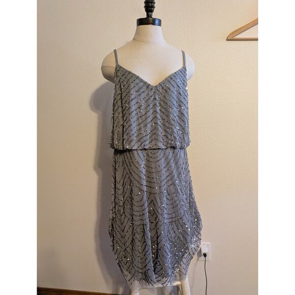 adrianna papell 1920s beaded dress size 14 New years Eve - Picture 1 of 11